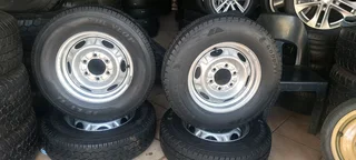 16inch NP300 steel rims and tyres like new