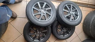 A set of 14inch Toyota Agya mags and tyres for sale