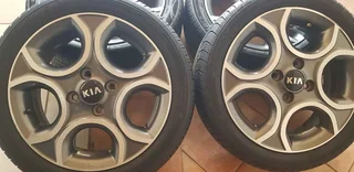15&#34;Kia picanto mag rims and tyres available now