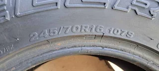 4x245/70/16 Bridgestone tyres like new