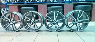 A set of 19inch M sport 4 and 5 series narrow and wide BMW . 8.5j and 8j like new