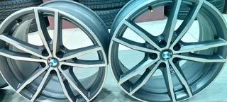 A set of 19inch M sport 4 and 5 series narrow and wide BMW . 8.5j and 8j like new