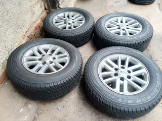 A set of 17inch toyota hilux rims and tyres available