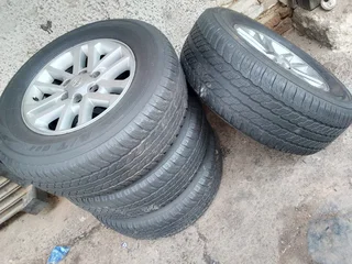 A set of 17inch toyota hilux rims and tyres available