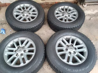 A set of 17inch toyota hilux rims and tyres available