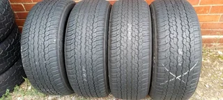 4x 265/60/18 dunlop tyres fairly use
