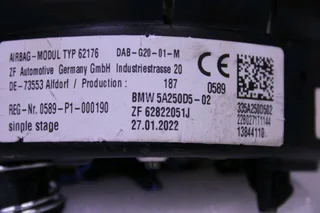 BMW 3 SERIES G20 STEERING WHEEL AIRBAG