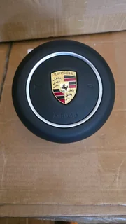 2015-2018 Porsche Cayenne Steering Wheel Airbag Black 7p5880201b5q0 Oem
