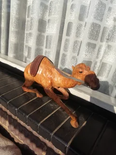 Vintage Leather Bound Handcrafted Middle Eastern Camel Set