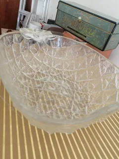 Vintage Glass Pineapple Shaped Bowl circa 1950&#39;s