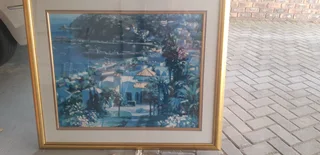 Framed Print of original of Catalina Island, California phone/whatsap 0829579479