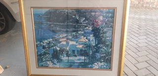Framed Print of original of Catalina Island, California phone/whatsap 0829579479