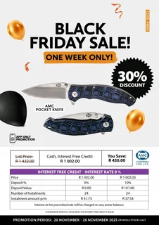 AMC COOKWARE BLACK FRIDAY SPECIALS 30% OFF https://wa.me/27687701664