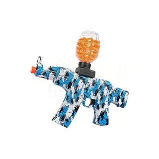 Automatic Gel Ball Blaster MP5 MINI Gun with 5000 Water Beads and Glasses.