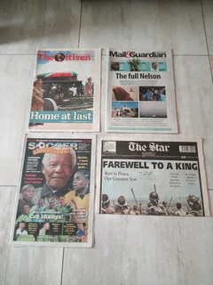 Vintage newspapers of Madiba