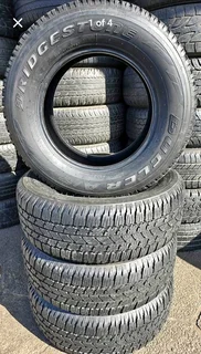 Fairly used 26565 R17 Bridgestone Dueler A/T Tyres.