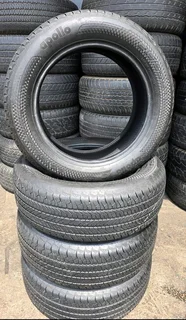Fairly used 215/60 R17 Apollo tyres.