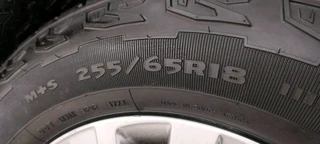 18inch Toyota Fortuner/Landcruiser original original mags with 255/65R18 Goodyear wrangler territory