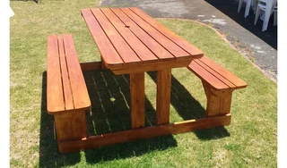 Picnic benches