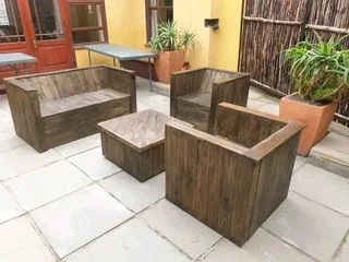 L shape benches