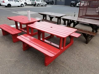 Picnic benches