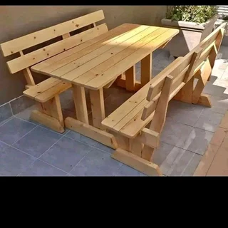 picnic benches