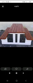 Picnic benches