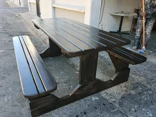 Picnic benches