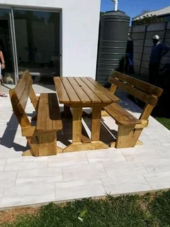Picnic benches