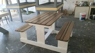Picnic benches