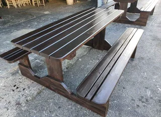 Picnic benches
