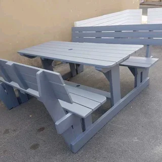 Picnic benches