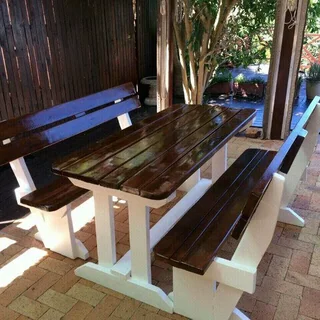 Picnic benches