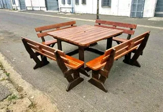 Picnic benches