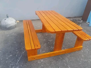 Picnic benches