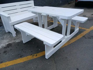 Picnic benches