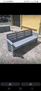 L shape benches