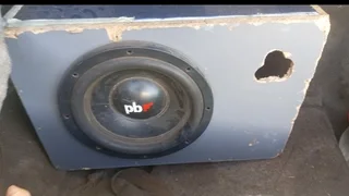 12 inch powerbass sub with box