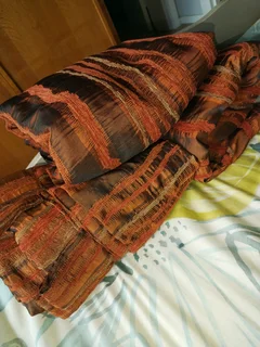 Beautiful rust orange curtains