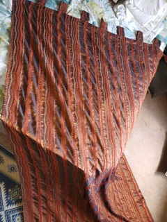 Beautiful rust orange curtains