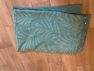 Duvet Cover Queen size with 2 cushion covers green