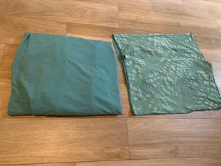 Duvet Cover Queen size with 2 cushion covers green