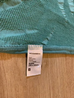 Duvet Cover Queen size with 2 cushion covers green