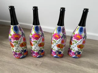 Decorative empty Floral Bottles (1.5l)