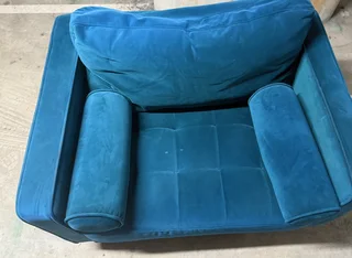 Petrol Comfortable Couch Chair (Price Drop)