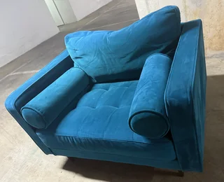 Petrol Comfortable Couch Chair (Price Drop)