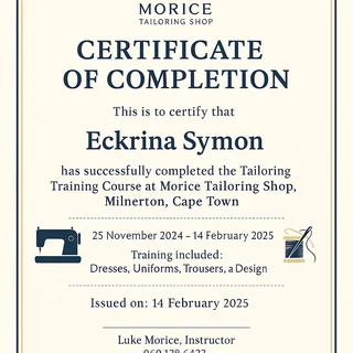 Looking For Job As Assistance Tailor