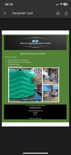 Jojo Tank Installations and Borehole Drilling