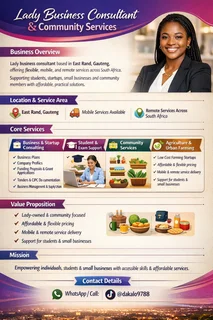 Lady In Business Consulting:0664522612/0655221121