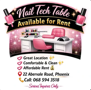 Beauty Nail Technician Table For Rental